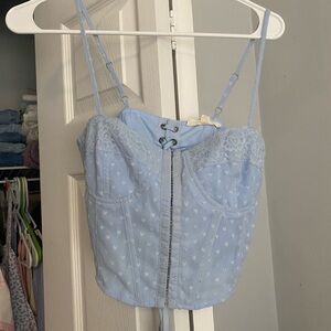 Pacsun lightblue corset